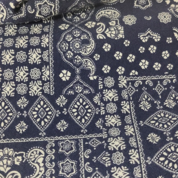 Lands End Bandana Pattern Pullover Polo Shirt Small - Picture 4 of 4